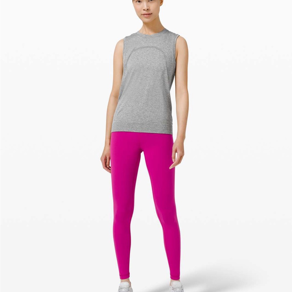 Lululemon Swiftly Breathe Muscle Tank - Slate Grey - 10